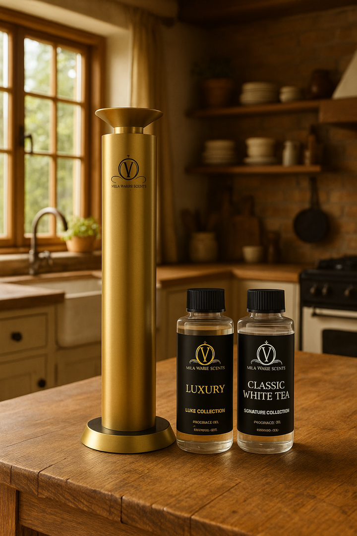 Elite Mini Pro Wireless Tower Diffuser with Starter Kit - Scents up to 1800 Sqft - Bluetooth & Waterless Mila Marie Scents