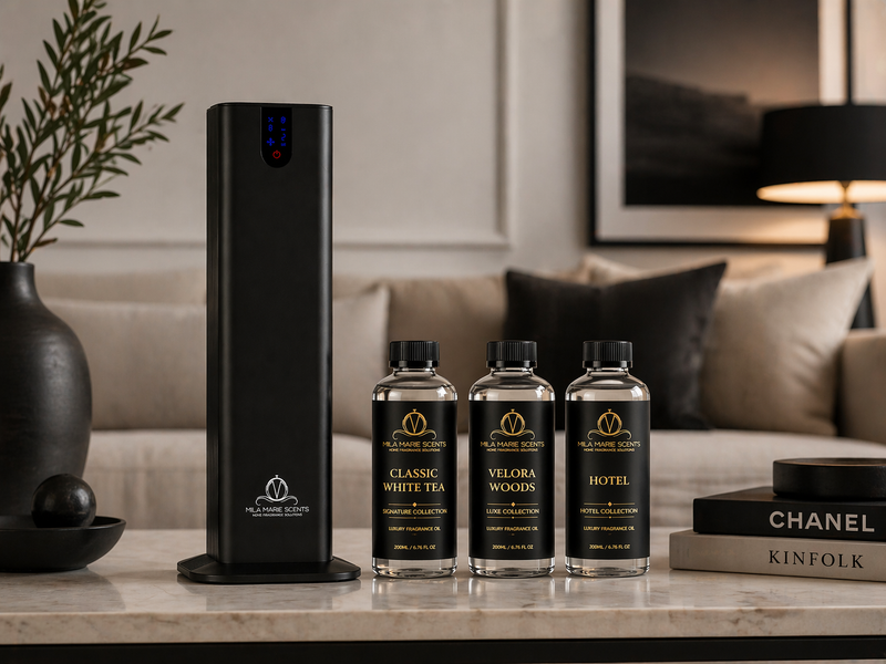HALO Tower | Floor Diffuser · BLUETOOTH · Up to 4,000 Sq Ft - Mila Marie Scents