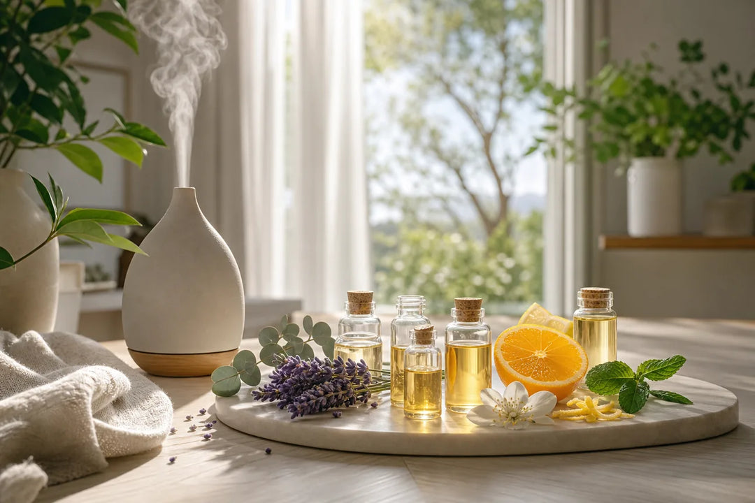 Editorial illustration for Best Fragrance Oil Blends for Mornings