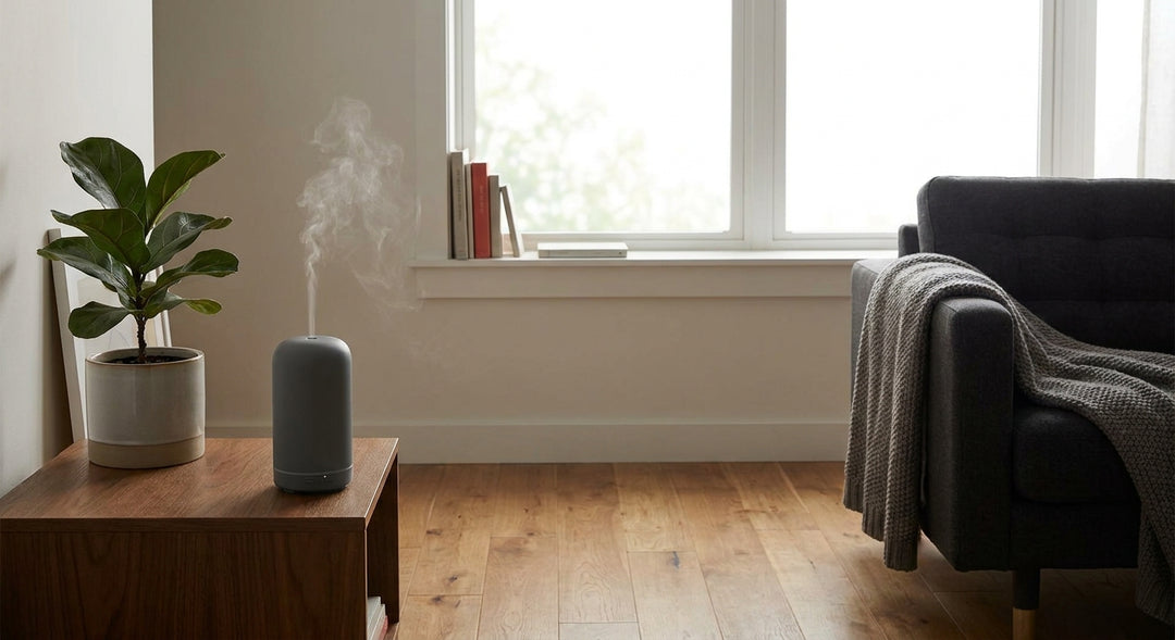 Echo Mini diffuser in a contemporary home setting.