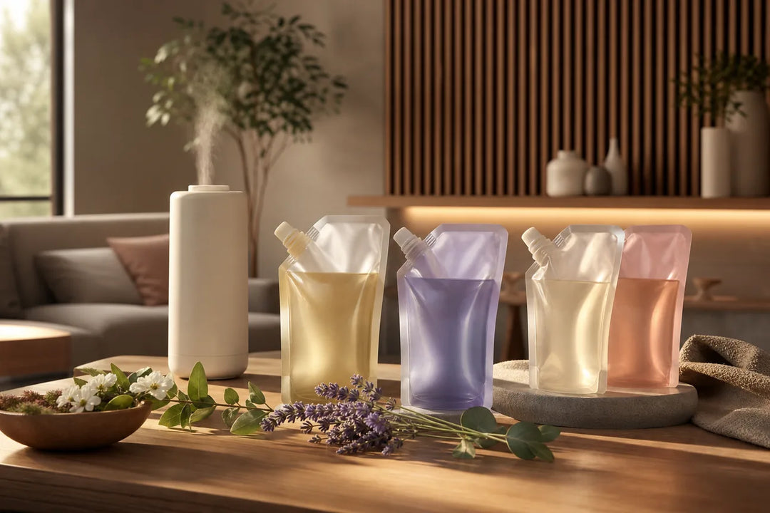 Editorial illustration for Best Refill Packs for Premium Fragrance Oil Systems