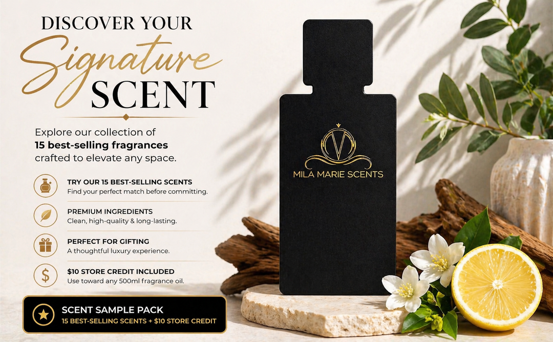 Team planning scent cards for corporate gifting