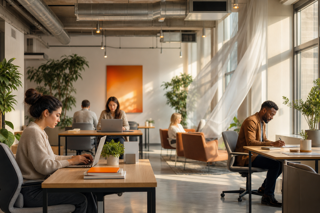 Low scent intensity in a shared coworking space