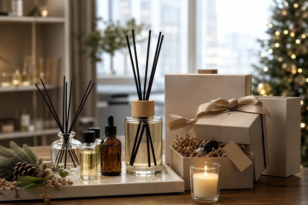 Editorial illustration for Best Premium Fragrance Oil Gifts for Businesses
