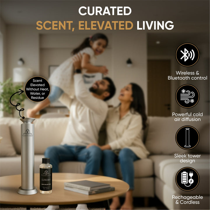 Elite Mini Pro Tower Wireless & Bluetooth Diffuser by Mila Marie Scents™ Mila Marie Scents