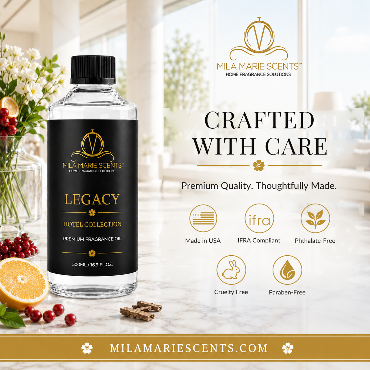Legacy | Citrus & Red Currant · Cedar & Musk