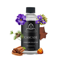 Cascade | Violet, Iris & Cardamom · Cedar, Leather & Sandalwood
