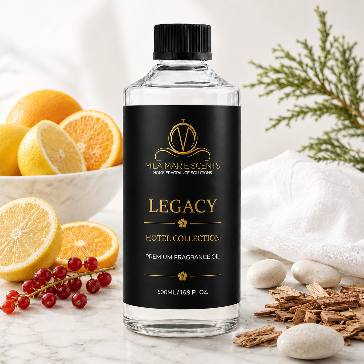 Legacy | Inspired by Marriott Hotels · Citrus & Red Currant · Cedar & Musk - Mila Marie Scents