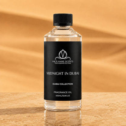
Midnight in Dubai home fragrance oil with vanilla and florals, by Mila Marie Scents