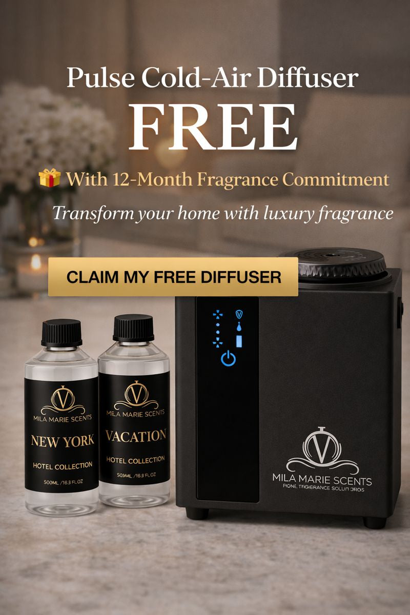 Free Pulse diffuser with 12-month fragrance subscription from Mila Marie Scents