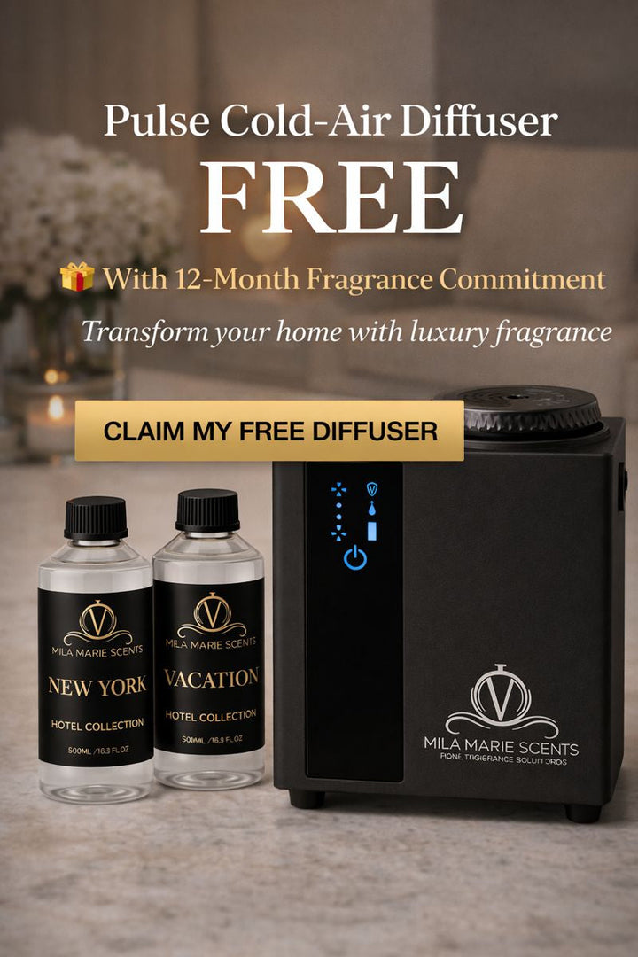 Free Pulse diffuser with 12-month fragrance subscription from Mila Marie Scents