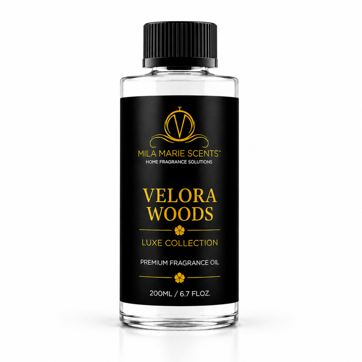 Velora Woods | Luxury Teakwood · Lemon & Cardamom · Warm Sandalwood