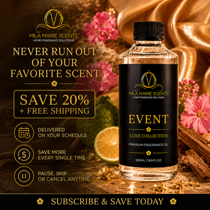 
Event cold-air diffuser oil with a smooth sandalwood base
