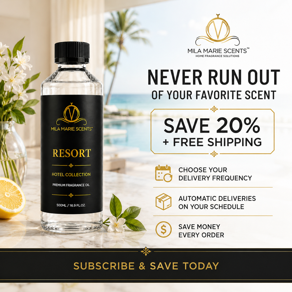 Resort | Inspired by Sheraton Hotels · Lemon & Green Tea · Warm Amber & Musk - Mila Marie Scents