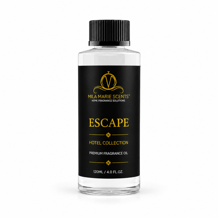 Escape | Inspired by Westin Hotels · Bergamot & Oud · Jasmine & Saffron · Amber & Vanilla