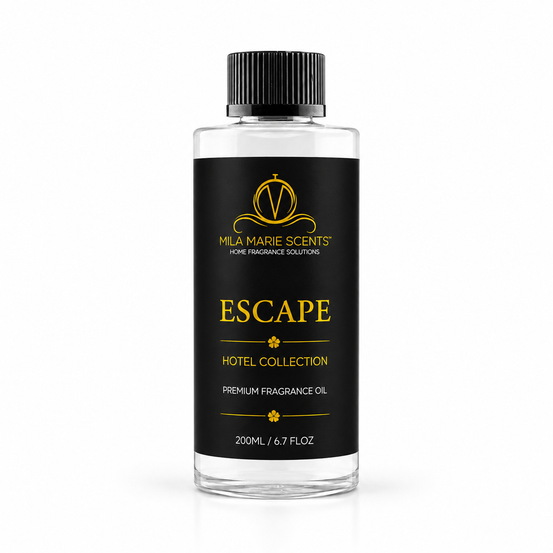 Escape | Inspired by Westin Hotels · Bergamot & Oud · Jasmine & Saffron · Amber & Vanilla