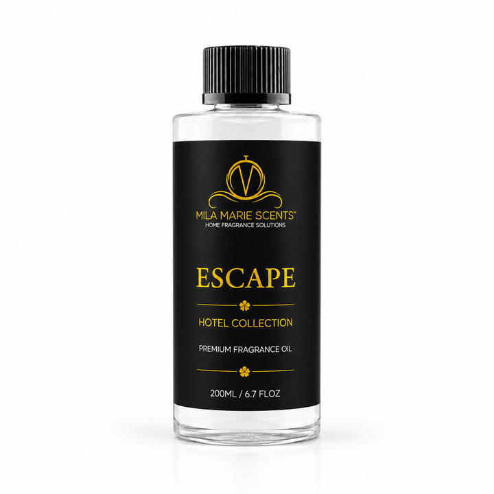 Escape | Inspired by Westin Hotels · Bergamot & Oud · Jasmine & Saffron · Amber & Vanilla