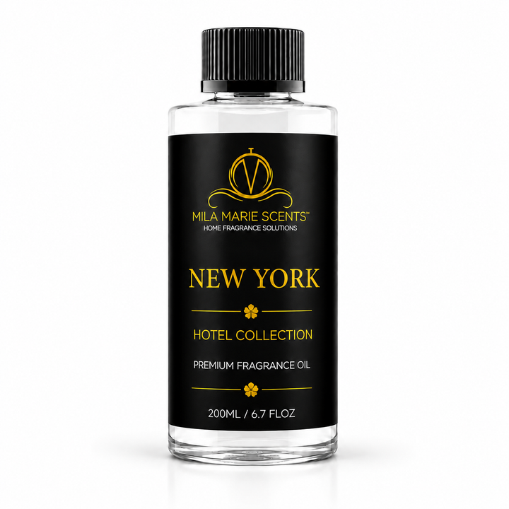 New York | Orange & Bergamot · Rose & Jasmine · Patchouli & Vetiver