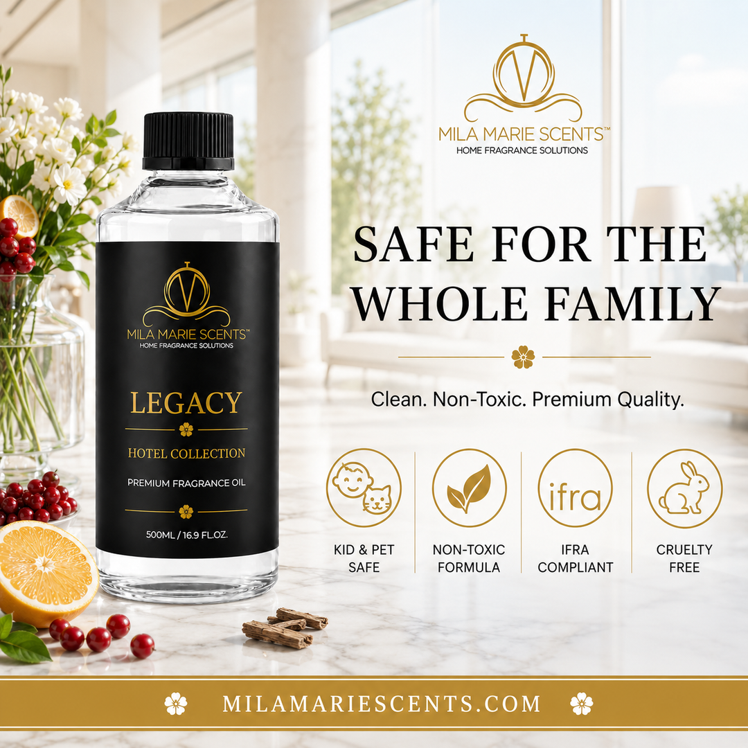 Legacy | Inspired by Marriott Hotels · Citrus & Red Currant · Cedar & Musk