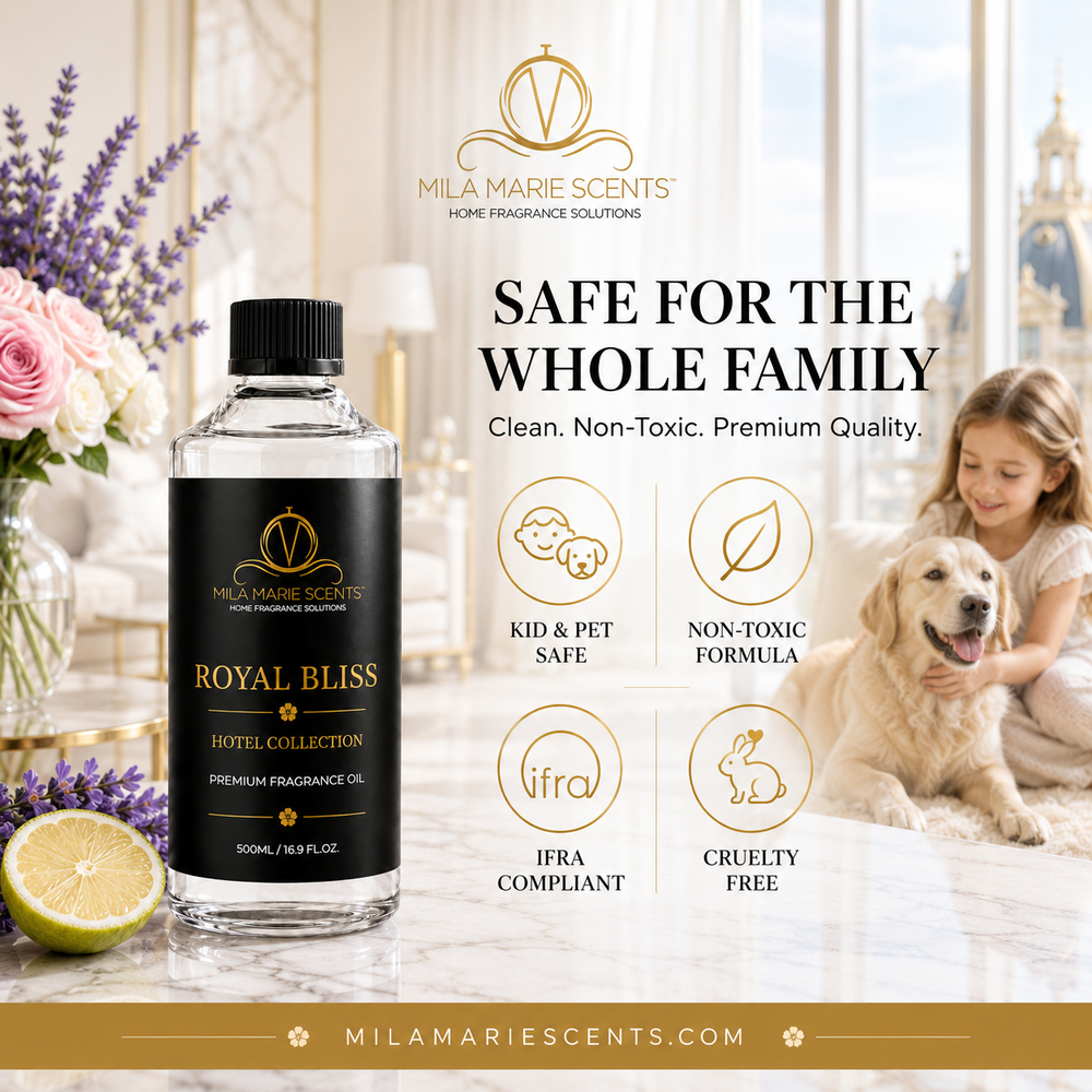 Royal Bliss | Inspired by The Ritz-Carlton · Bergamot & Lavender · Pink Musk & Patchouli - Mila Marie Scents