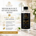 Escape | Inspired by Westin Hotels · Bergamot & Oud · Jasmine & Saffron · Amber & Vanilla - Mila Marie Scents