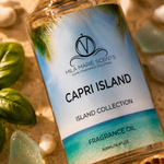 Capri Island | Lime & Bergamot · Coconut & Coastal Florals · Vetiver & Patchouli - Mila Marie Scents