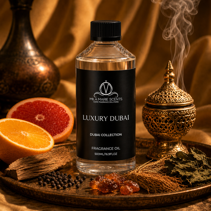 Luxury Dubai | Orange & Grapefruit · Black Pepper & Cedar · Vetiver