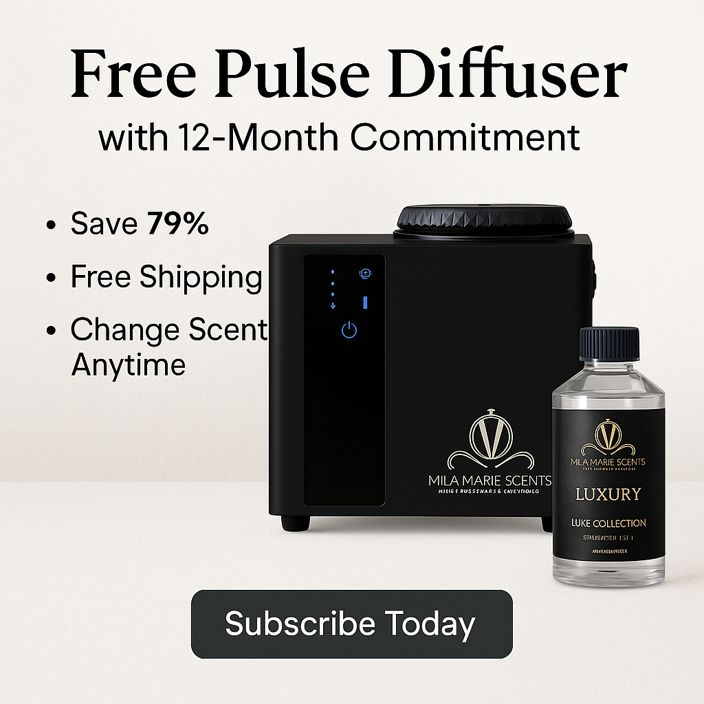 Mila Marie Scents™ PULSE – Free Cold-Air Diffuser with 12-Month Premium Fragrance Commitment (Covers up to 1,800 sq ft / 2 Ton AC) Mila Marie Scents