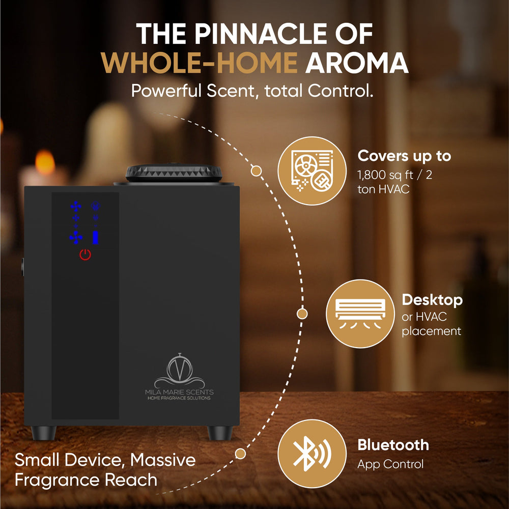 Mila Marie Scents™ PULSE – Free Bluetooth Cold-Air Diffuser with 12-Month Premium Fragrance Commitment (Covers up to 1,800 sq ft / 2 Ton AC) Mila Marie Scents