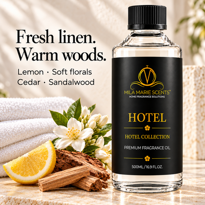 
Hotel | Fresh Linen · Cedar & Sandalwood