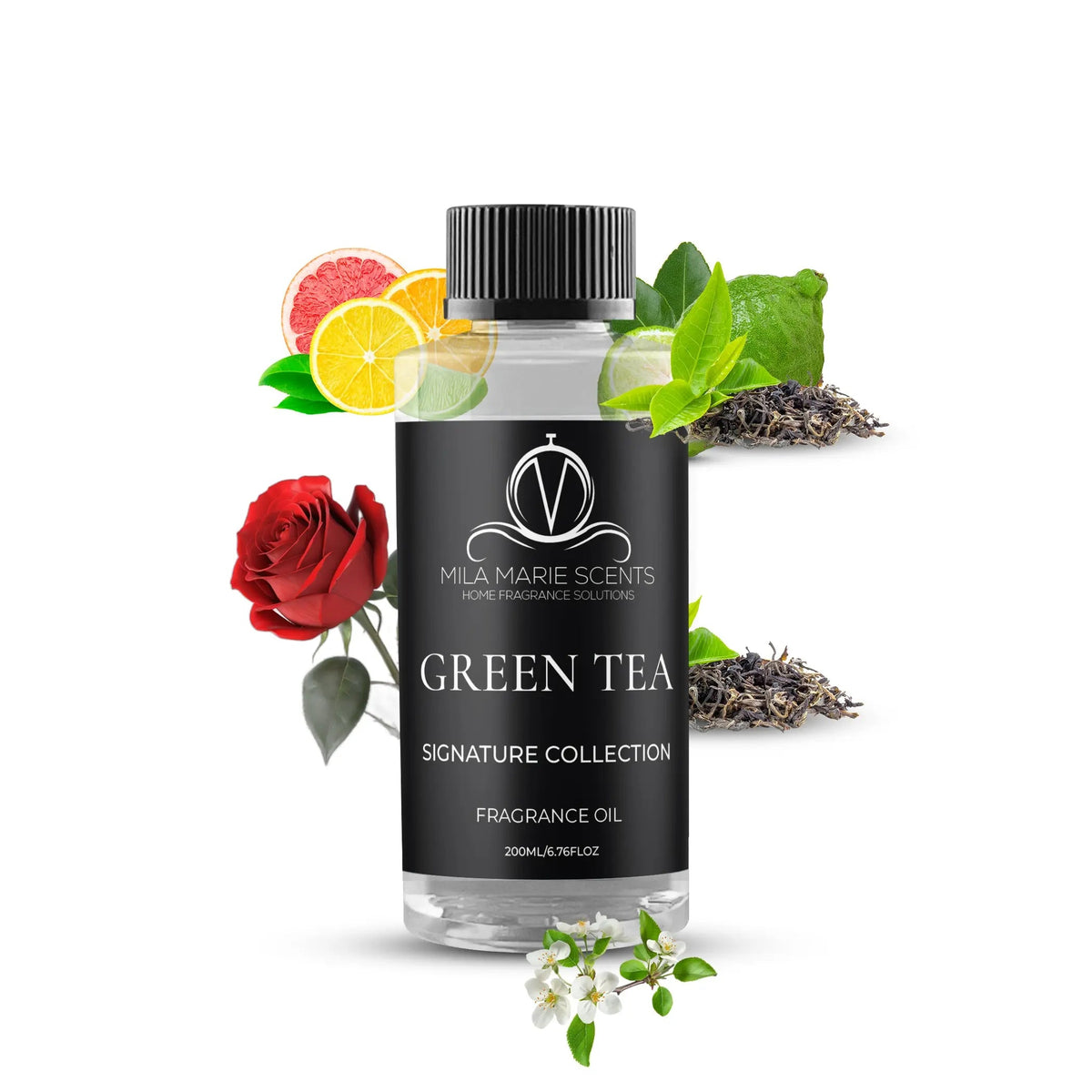 Green Tea | Crisp Citrus · Green Tea & Rose · Clean White Musk - Mila Marie Scents
