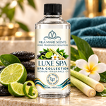 Luxe Spa | Lime & Mandarin · Lemongrass & Bergamot · Cedar & Garden Herbs