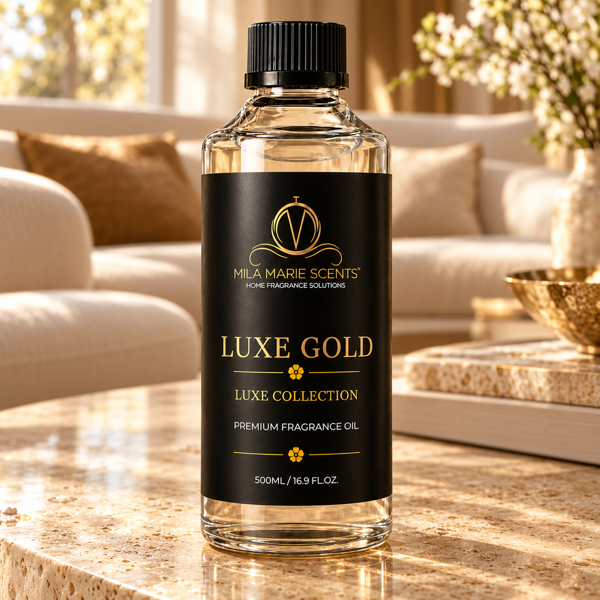 Luxe Gold | Bergamot & Lemon · Magnolia & Jasmine · Koa Wood
