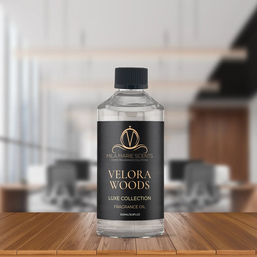 "Velora Woods: The Ultimate Fragrance for a Refined and Sophisticated Ambiance" Mila Marie Scents