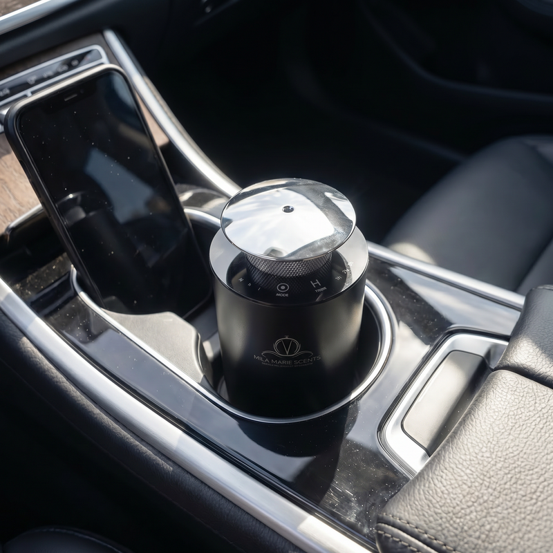 Elite Car Pro diffuser placed on a car console