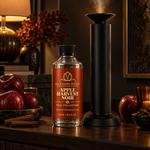 Apple Harvest Noir fragrance oil bottle with bourbon and dark plum elements