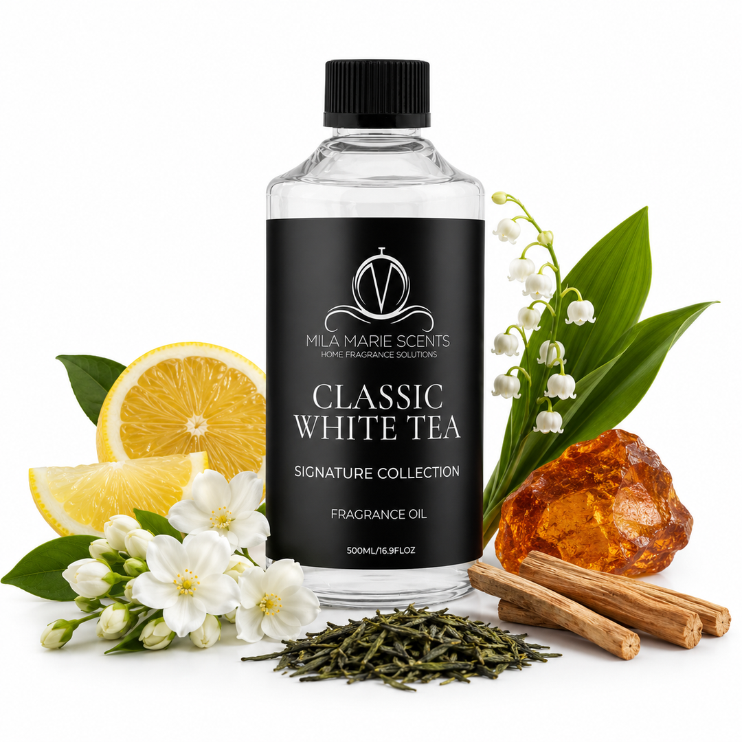 Classic White Tea | Bergamot Jasmine Soft Musk - Mila Marie Scents