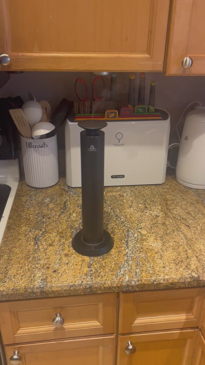 Elite Mini Pro Tower Wireless & Bluetooth  Diffuser with Oil Starter Kit - Scents up to 1800 Sqft - Bluetooth & Waterless